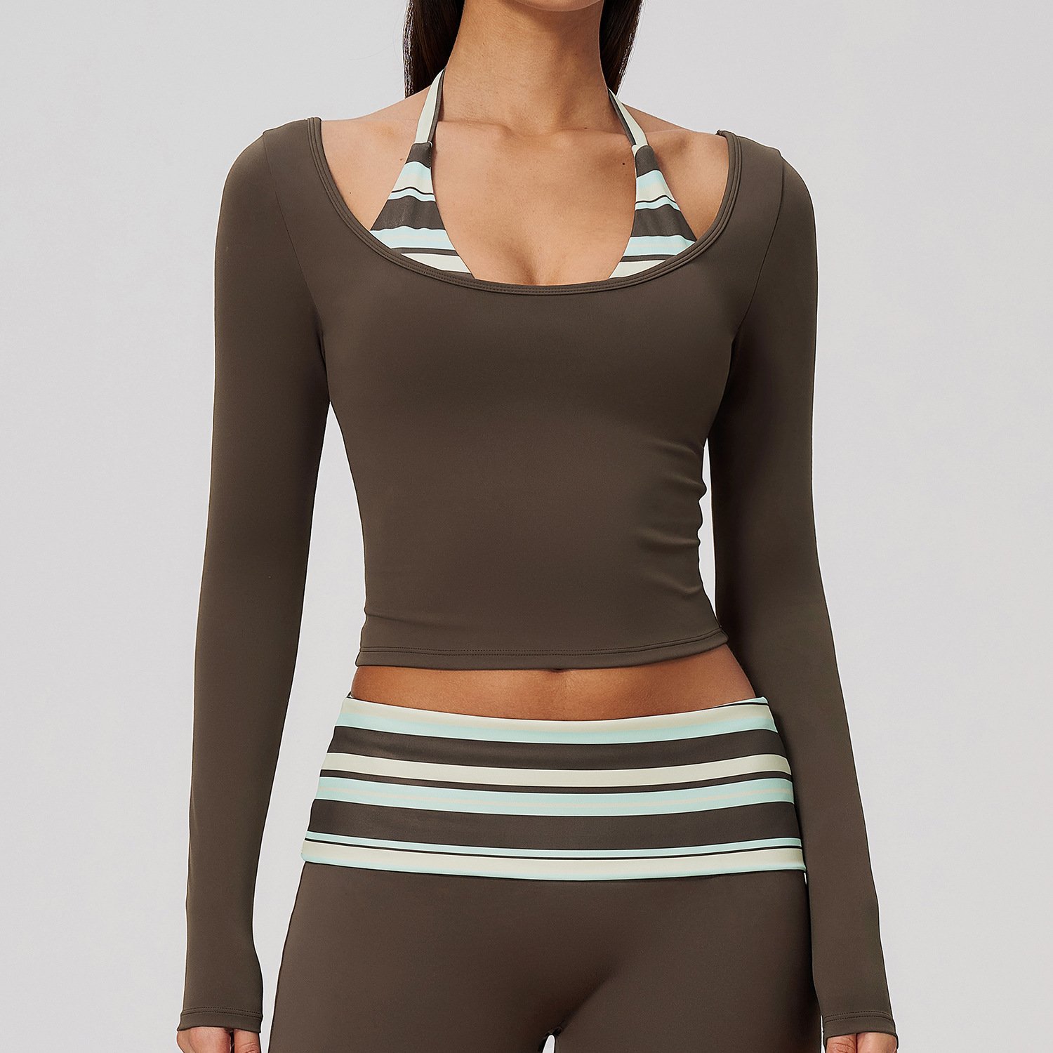 Premium Yoga Wear Ladies Gym Wear Manufacturer Wholesale Sportswear Apparel Moisture Wicking T-Shirt