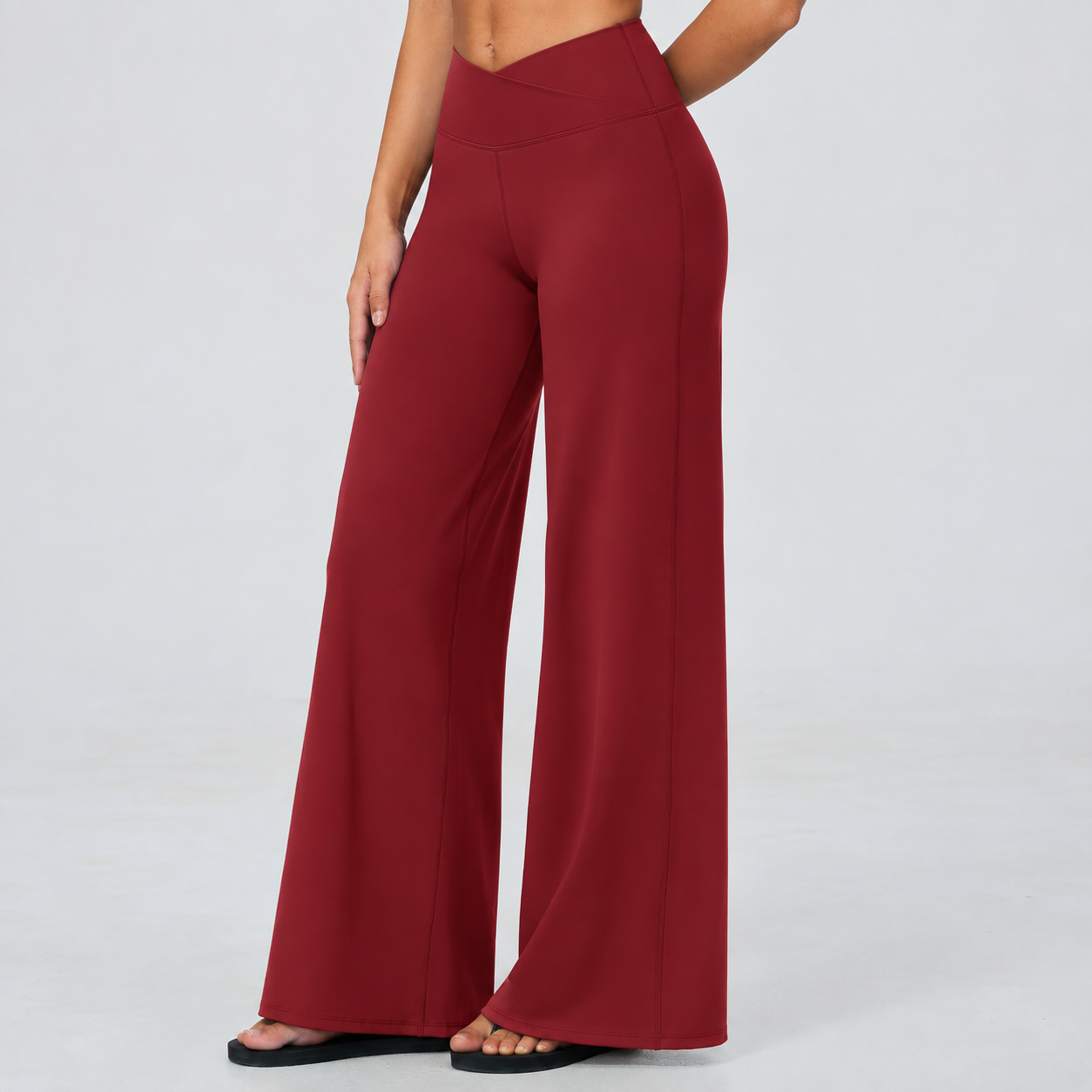 Custom Yoga Wear Sportswear Manufacturer Workout Wide Leg Pants