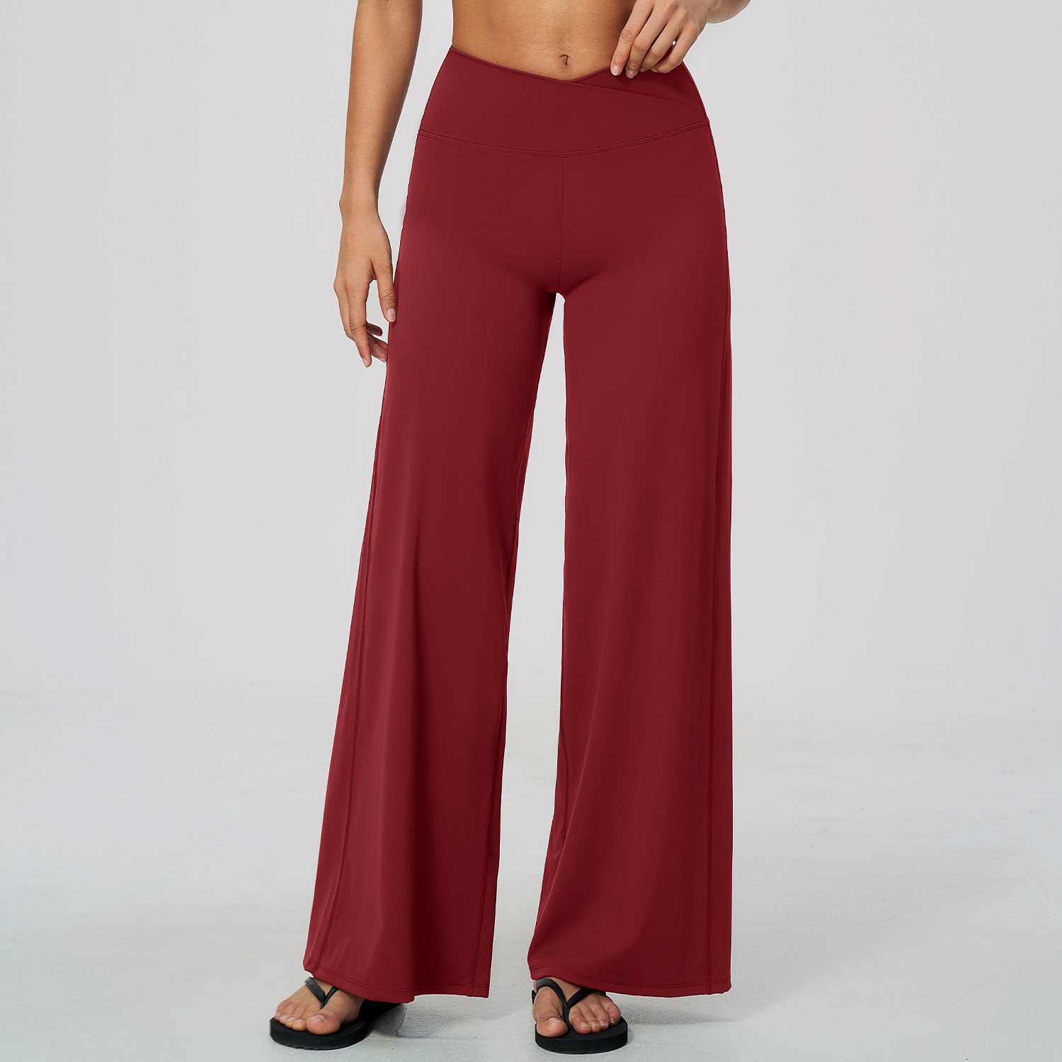 Custom Yoga Wear Sportswear Manufacturer Workout Wide Leg Pants