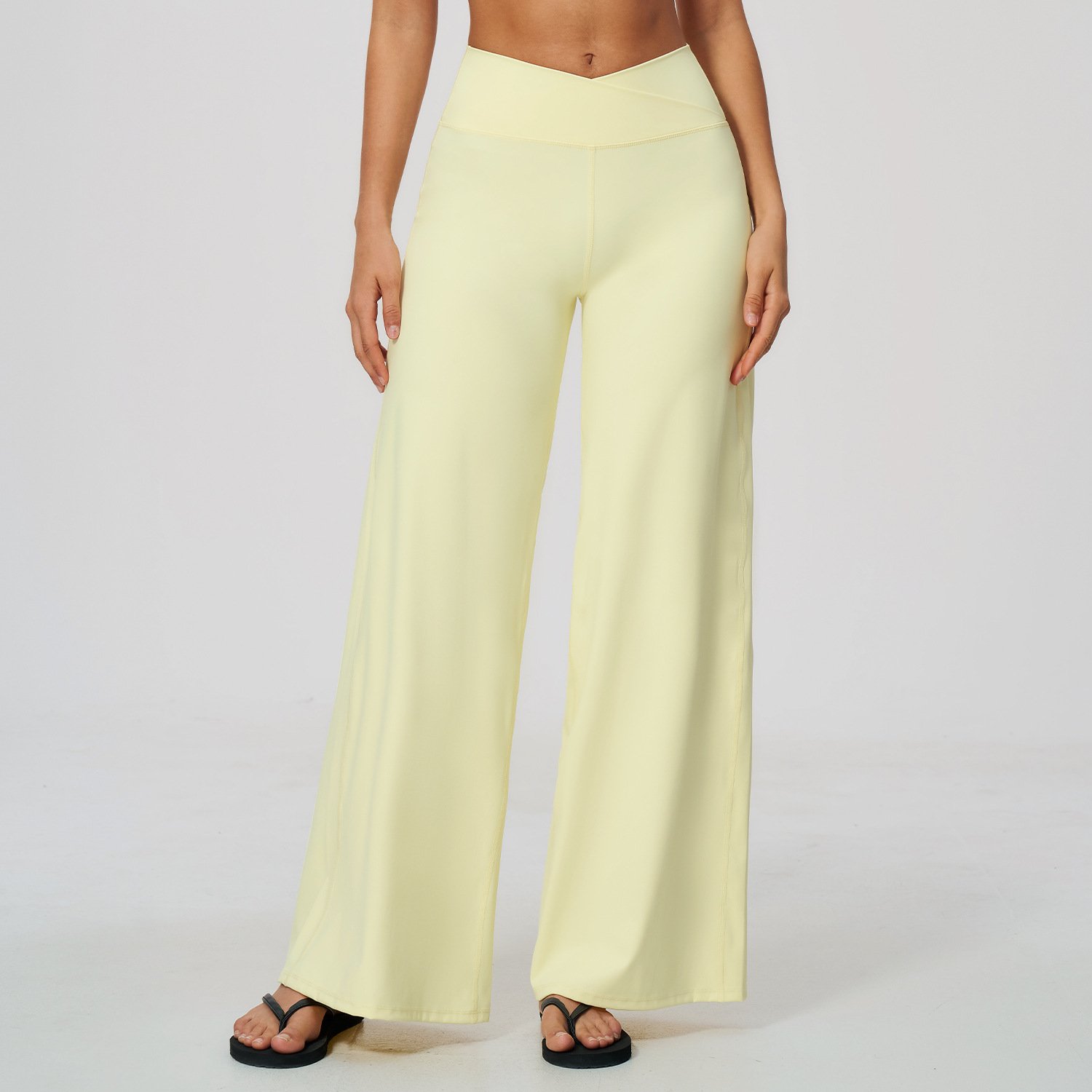 Custom Yoga Wear Sportswear Manufacturer Workout Wide Leg Pants