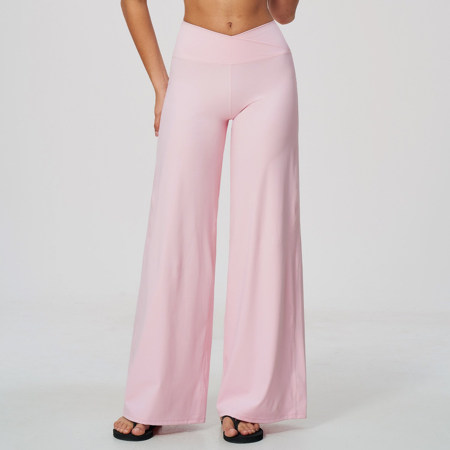 Custom Yoga Wear Sportswear Manufacturer Workout Wide Leg Pants