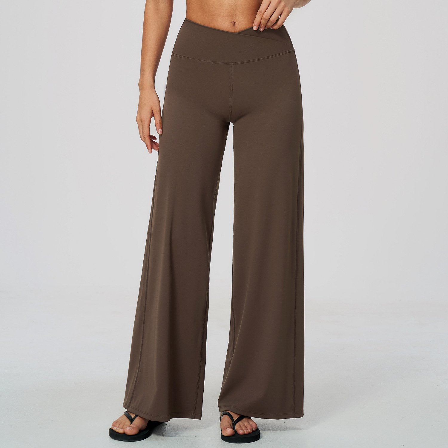 Custom Yoga Wear Sportswear Manufacturer Workout Wide Leg Pants